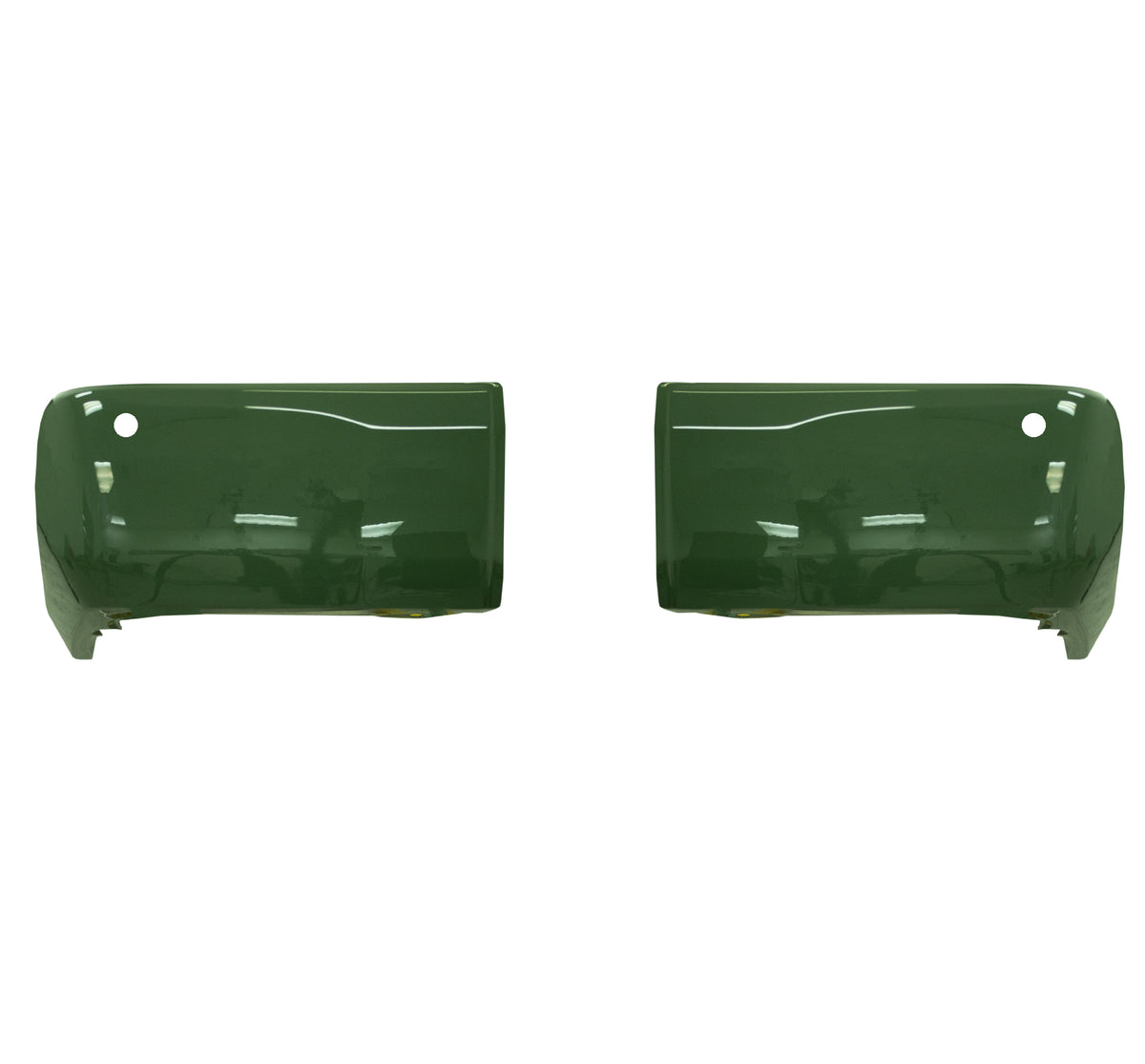 Army Green (Color Code: 6V7) BumperShellz Rear Bumper Overlays for 2014-2021 Toyota Tundra, With Sensor Holes, color matched OEM