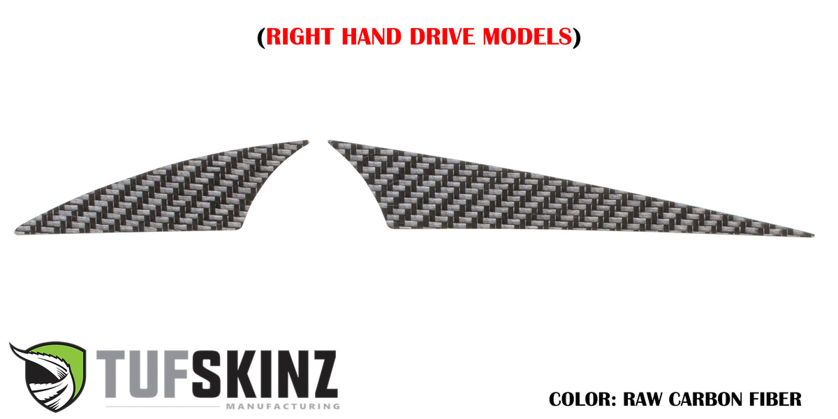 3 Gauge Cluster(RHD) Accent Trim Fits 2015-2018 Ford Focus RS Right Hand Drive Real Carbon Fiber(Raw)