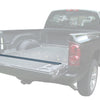 Transparent view of a truck showcasing the GapShield™ Tailgate Gap Cover installed at full opacity, highlighting the product against the vehicle's silhouette