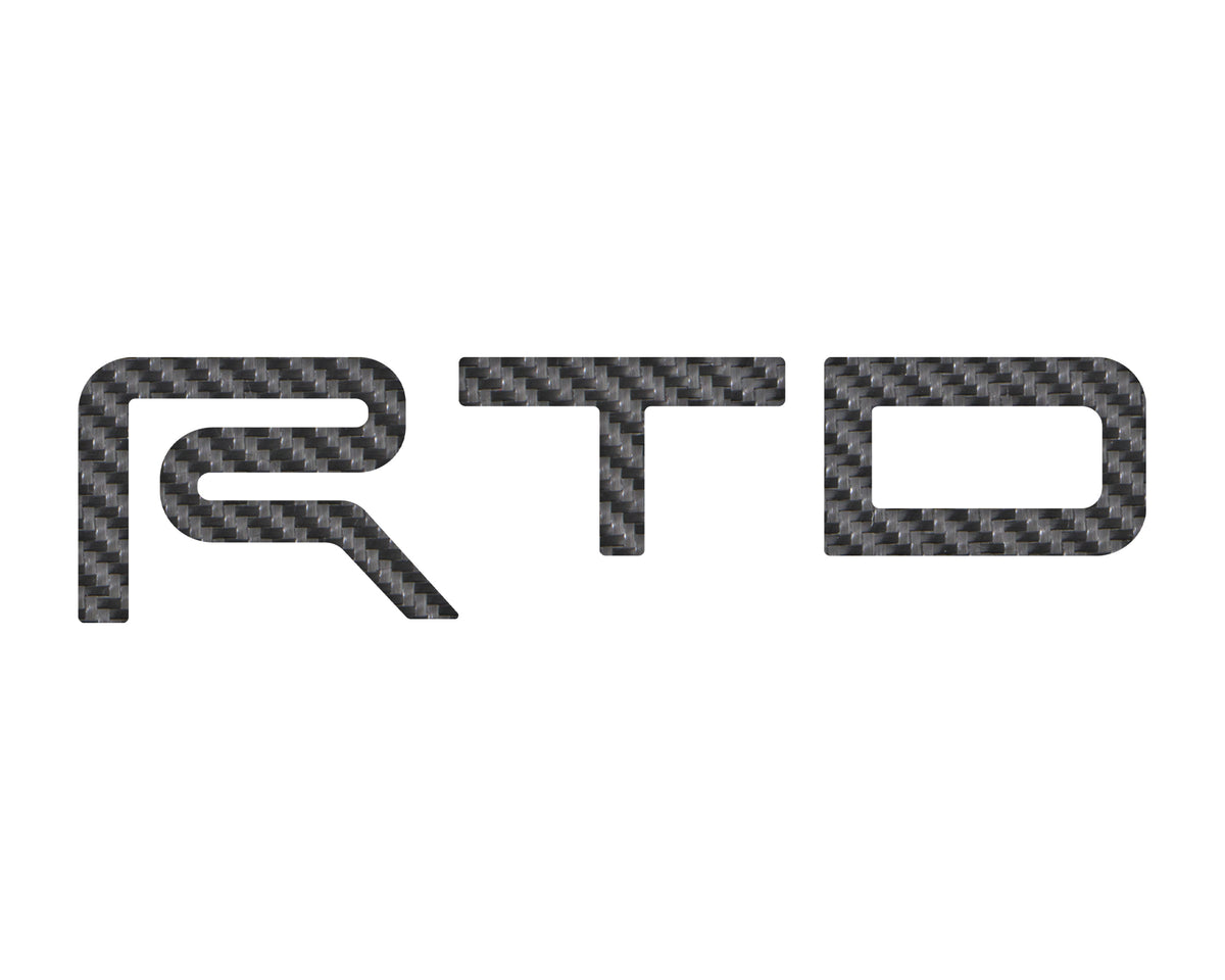 TRD Grille Letter Inserts Fits 2022-2022 Toyota Tundra Real Carbon Fiber(Raw)