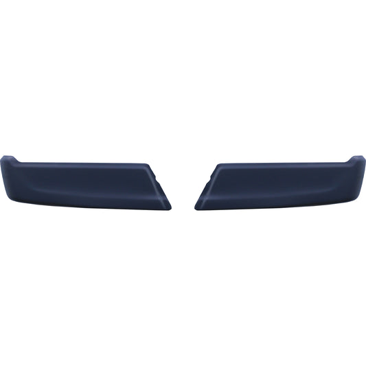 Matte Black 2021-2023 F150 Rear Bumper Covers without sensors - BumperShellz Chrome Delete Kit