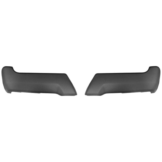Ford F250/F350 matte black rear bumper cover, no sensor cutouts, fits 2017-2022 models for a sleek look.