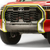 Highlighted view of 2022 Toyota Tundra’s front grille area, indicating placement for Mustache Shellz installation.