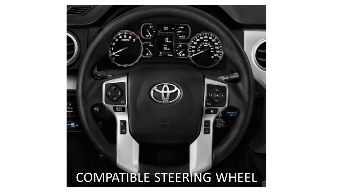 Toyota Tundra, Tacoma, 4Runner Steering Wheel Emblem Overlay - AJT Design