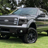 Front Bumper covers in matte black installed on a 2009-2014 Ford F-150