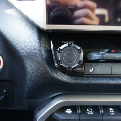 2022-2024 Toyota Tundra Radio & Drive Mode Knob Set - ALL BLACK - AJT Design