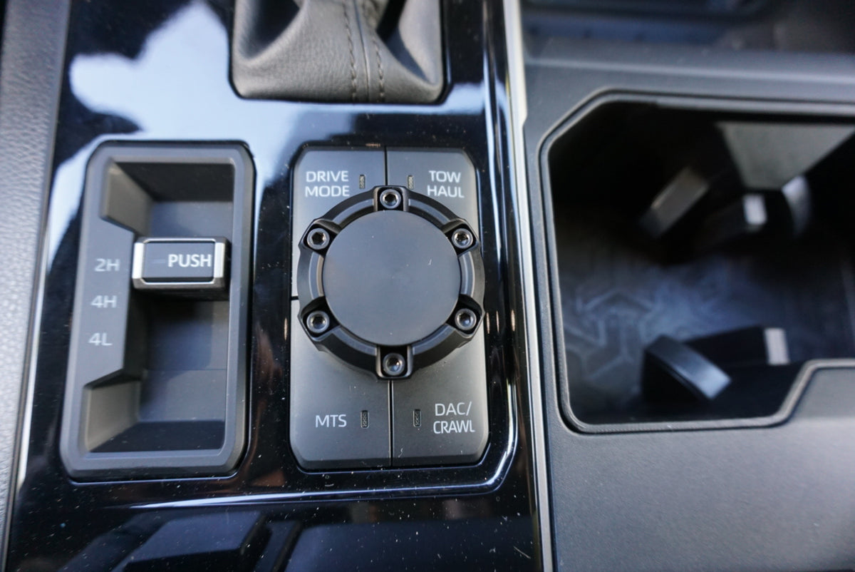 2022-2024 Toyota Tundra Radio & Drive Mode Knob Set - ALL BLACK - AJT Design