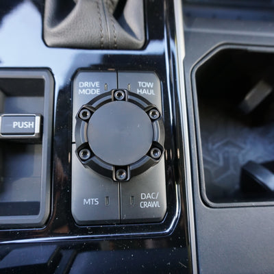 2022-2024 Toyota Tundra Radio & Drive Mode Knob Set - ALL BLACK - AJT Design