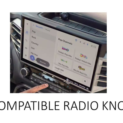 2022-2024 Toyota Tundra Radio & Drive Mode Knob Set - ALL BLACK - AJT Design