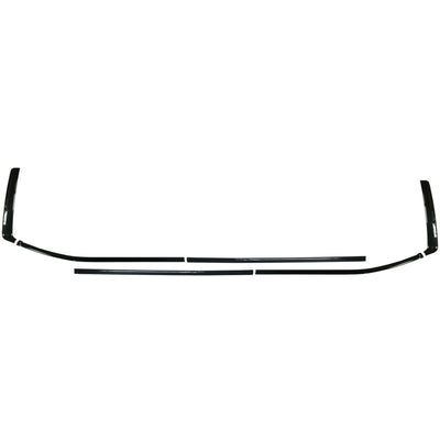 All six pieces of the Toyota Tundra window trim chrome delete kit on a white background