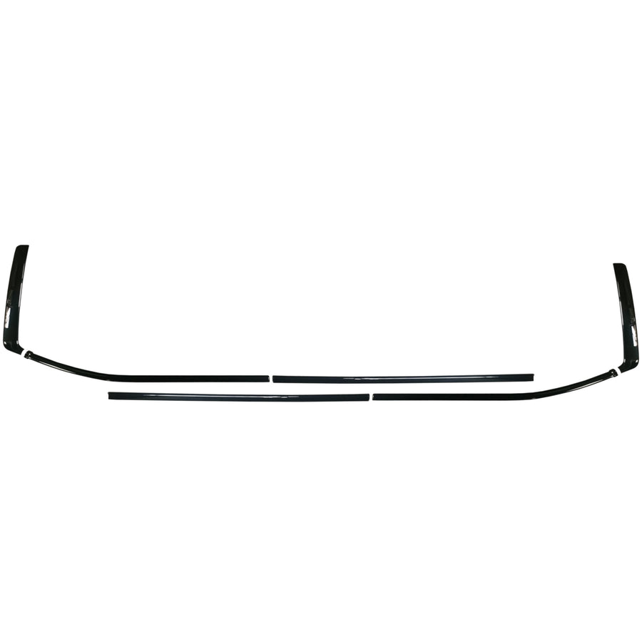 All six pieces of the Toyota Tundra window trim chrome delete kit on a white background