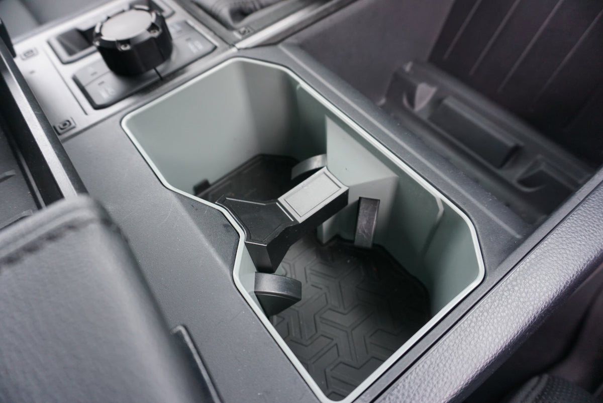 2022-2024 Toyota Tundra Cup Holder Insert - Black - AJT Design