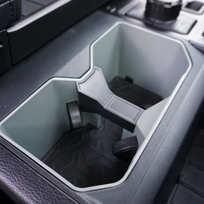 2022-2024 Toyota Tundra Cup Holder Insert - Black - AJT Design