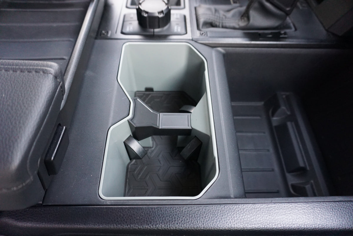 2022-2024 Toyota Tundra Cup Holder Insert - Black - AJT Design