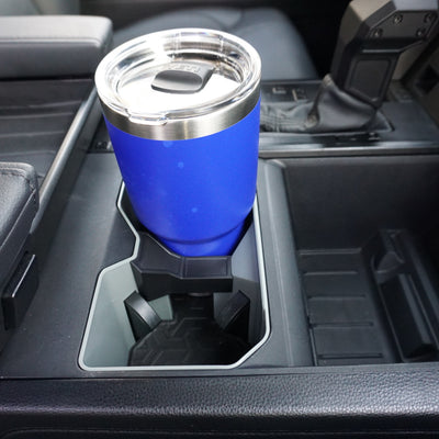 2022-2024 Toyota Tundra Cup Holder Insert - Black - AJT Design