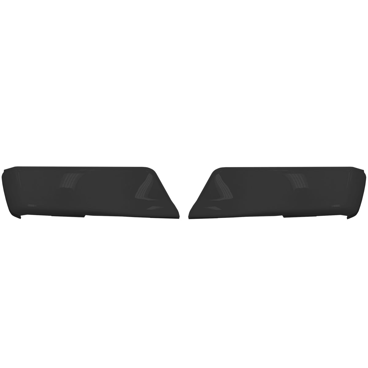 Paintable ABS Rear BumperShellz for 2015-2020 Ford F-150, no parking sensor cutouts, customizable for painting.