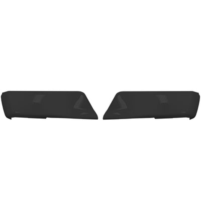 Paintable ABS Rear BumperShellz for 2015-2020 Ford F-150, no parking sensor cutouts, customizable for painting.
