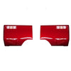 Supersonic Red (color code 3U5) BumperShellz for 2022 Toyota Tundra, presented on a white background.