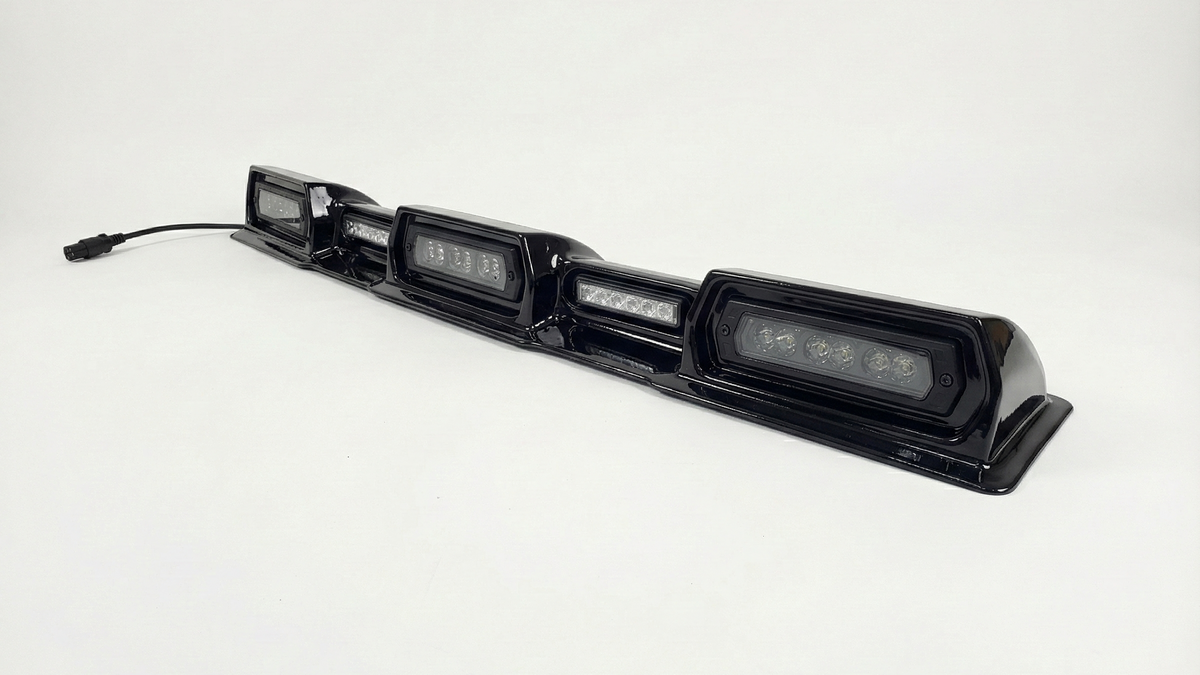2024-2026 Toyota Tacoma PRO Integrated Roof Visor & Light System – Aero Housing with High-Output LED Light Bars & Dual-Color Markers