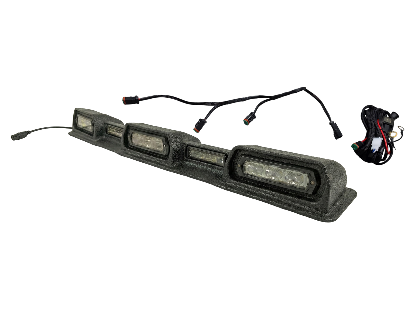 2024-2026 Toyota Tacoma PRO Integrated Roof Visor & Light System – Aero Housing with High-Output LED Light Bars & Dual-Color Markers