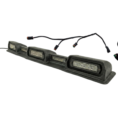 2024-2026 Toyota Tacoma PRO Integrated Roof Visor & Light System – Aero Housing with High-Output LED Light Bars & Dual-Color Markers