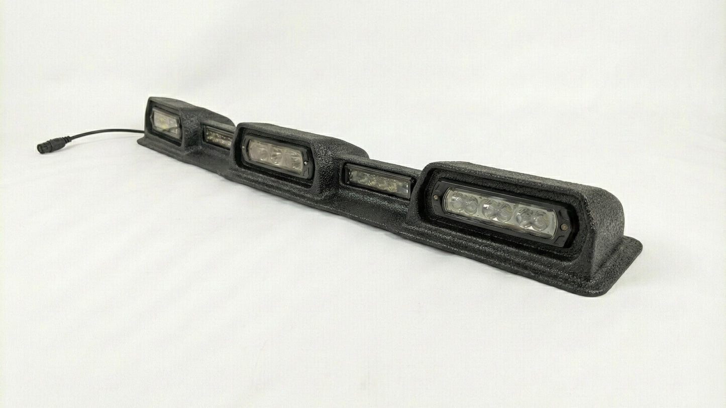 2024-2026 Toyota Tacoma PRO Integrated Roof Visor & Light System – Aero Housing with High-Output LED Light Bars & Dual-Color Markers