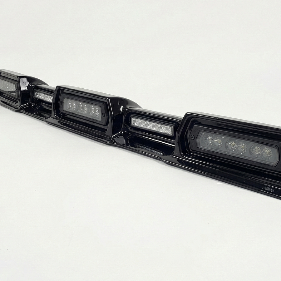 2024-2026 Toyota Tacoma PRO Integrated Roof Visor & Light System – Aero Housing with High-Output LED Light Bars & Dual-Color Markers