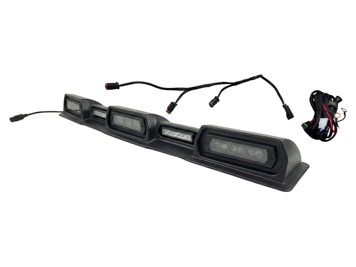 2024-2026 Toyota Tacoma PRO Integrated Roof Visor & Light System – Aero Housing with High-Output LED Light Bars & Dual-Color Markers