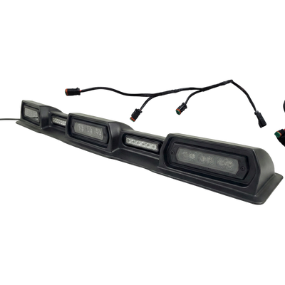 2024-2026 Toyota Tacoma PRO Integrated Roof Visor & Light System – Aero Housing with High-Output LED Light Bars & Dual-Color Markers