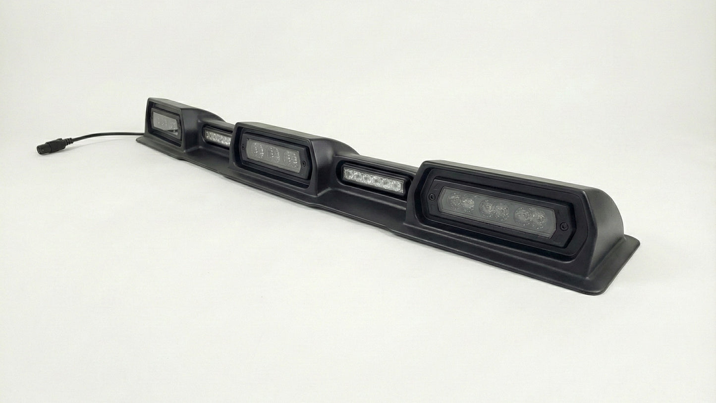 2024-2026 Toyota Tacoma PRO Integrated Roof Visor & Light System – Aero Housing with High-Output LED Light Bars & Dual-Color Markers
