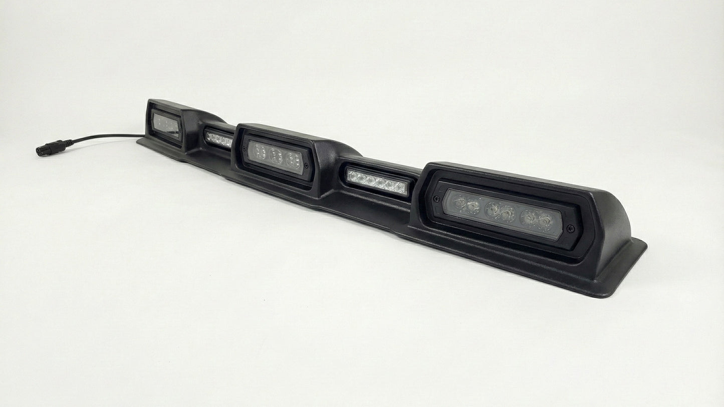 2024-2026 Toyota Tacoma PRO Integrated Roof Visor & Light System – Aero Housing with High-Output LED Light Bars & Dual-Color Markers