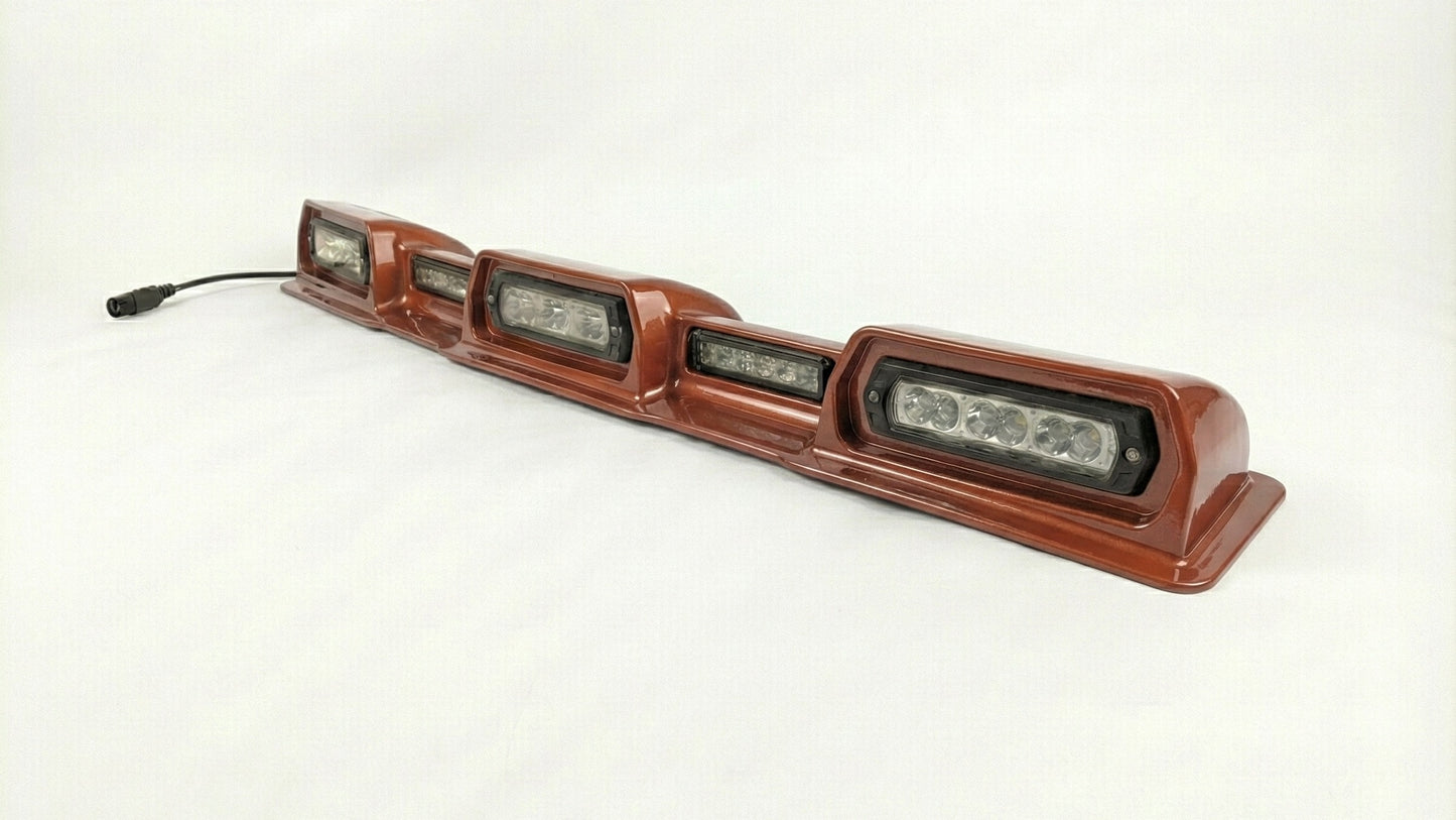 2024-2026 Toyota Tacoma PRO Integrated Roof Visor & Light System – Aero Housing with High-Output LED Light Bars & Dual-Color Markers