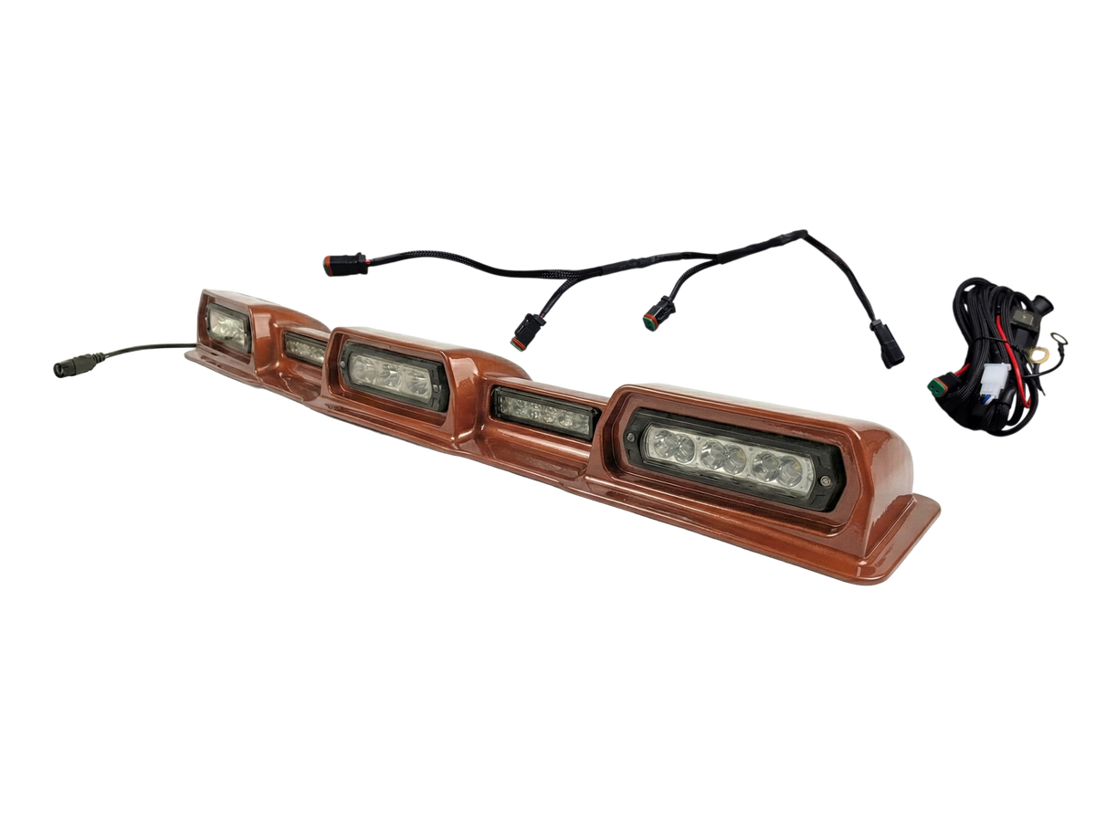 2024-2026 Toyota Tacoma PRO Integrated Roof Visor & Light System – Aero Housing with High-Output LED Light Bars & Dual-Color Markers