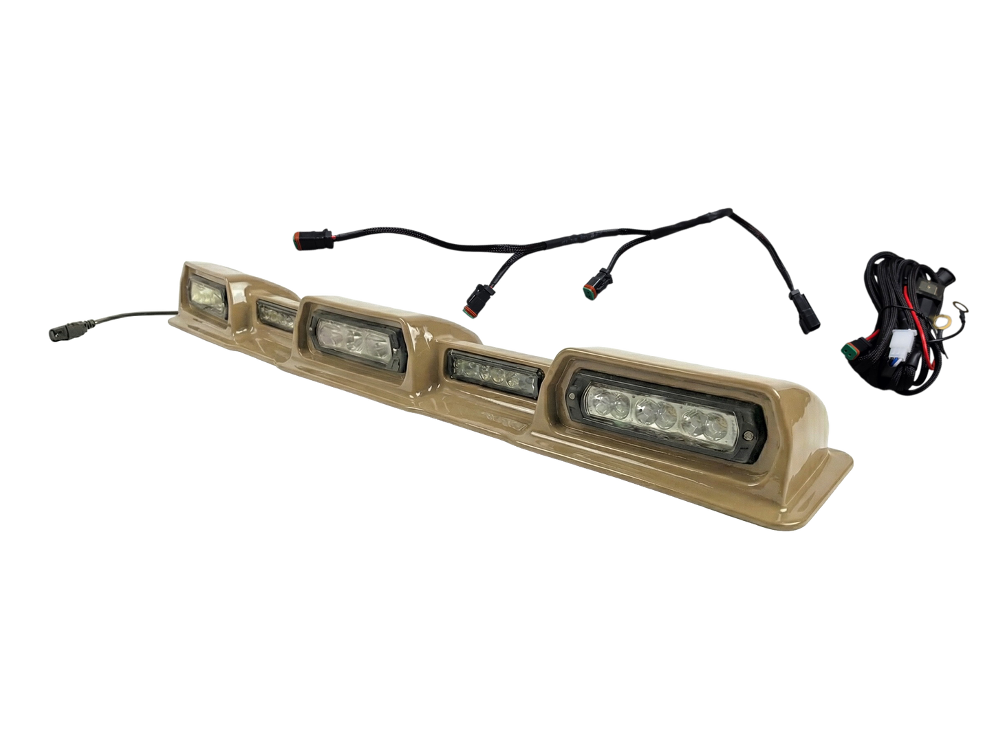 2024-2026 Toyota Tacoma PRO Integrated Roof Visor & Light System – Aero Housing with High-Output LED Light Bars & Dual-Color Markers