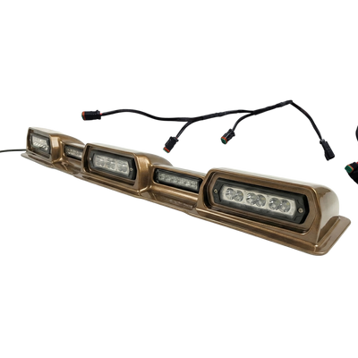 2024-2026 Toyota Tacoma PRO Integrated Roof Visor & Light System – Aero Housing with High-Output LED Light Bars & Dual-Color Markers