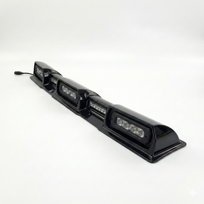 2024-2026 Toyota Tacoma PRO Integrated Roof Visor & Light System – Aero Housing with High-Output LED Light Bars & Dual-Color Markers