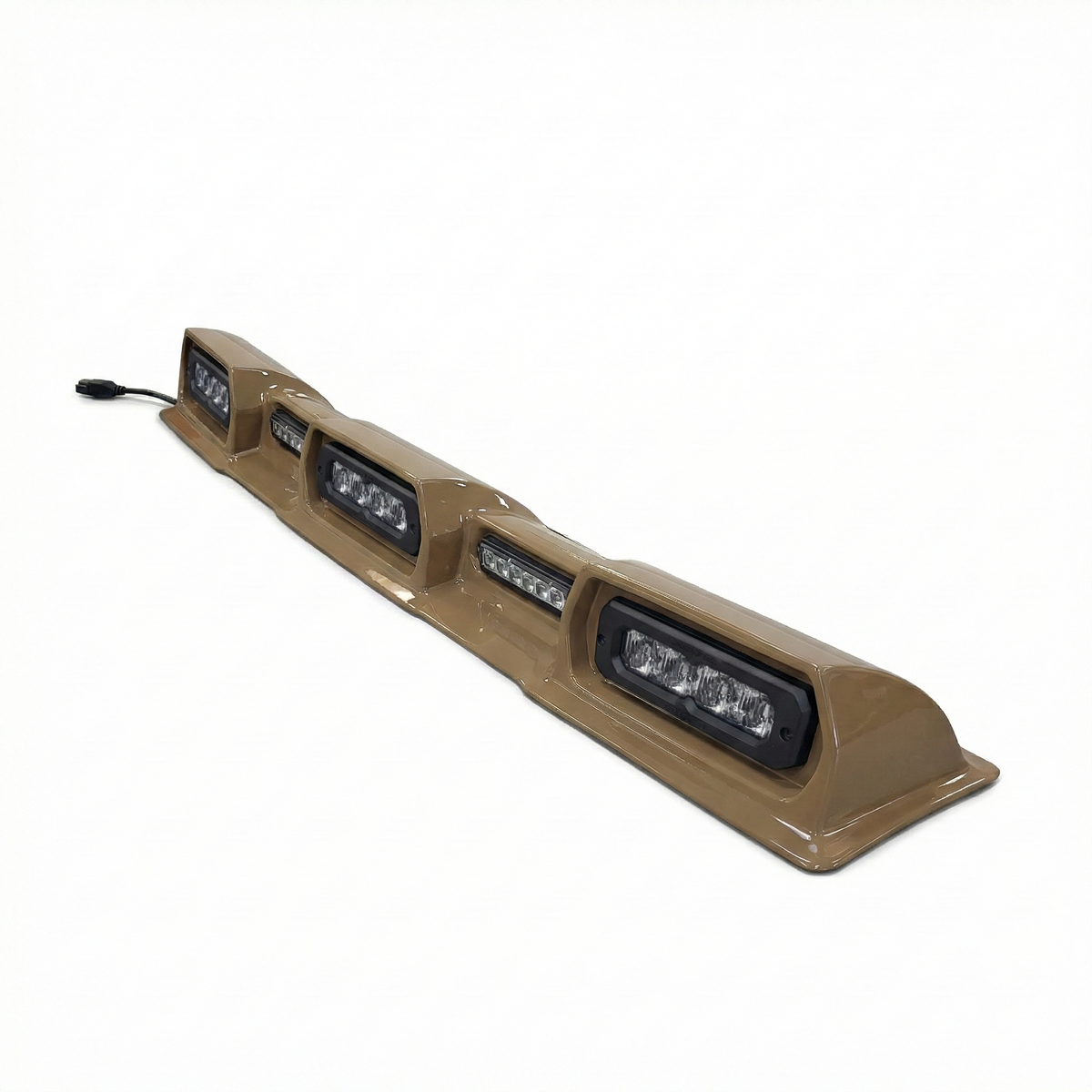 2024-2026 Toyota Tacoma PRO Integrated Roof Visor & Light System – Aero Housing with High-Output LED Light Bars & Dual-Color Markers