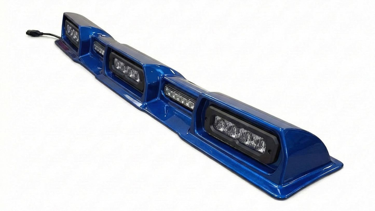2024-2026 Toyota Tacoma PRO Integrated Roof Visor & Light System – Aero Housing with High-Output LED Light Bars & Dual-Color Markers