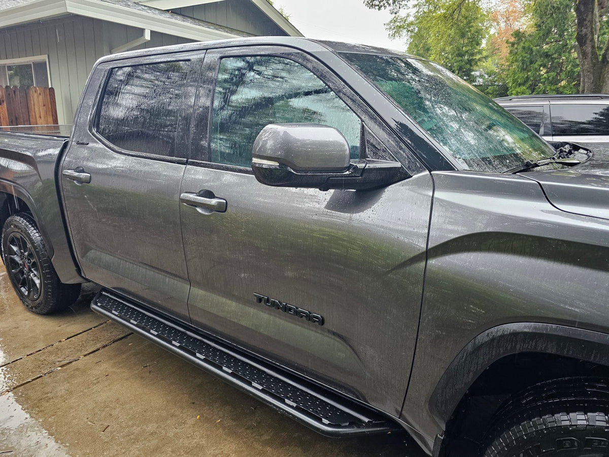 2022-2024 Toyota Tundra sporting gloss black window trim overlays