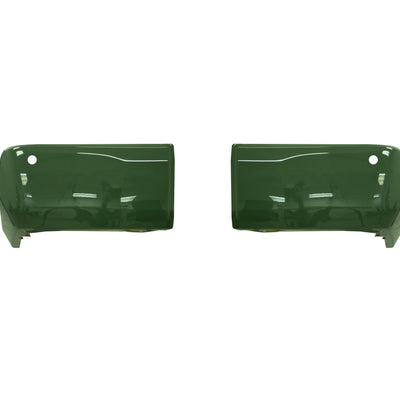 Army Green (Color Code: 6V7) BumperShellz Rear Bumper Overlays for 2014-2021 Toyota Tundra, With Sensor Holes, color matched OEM