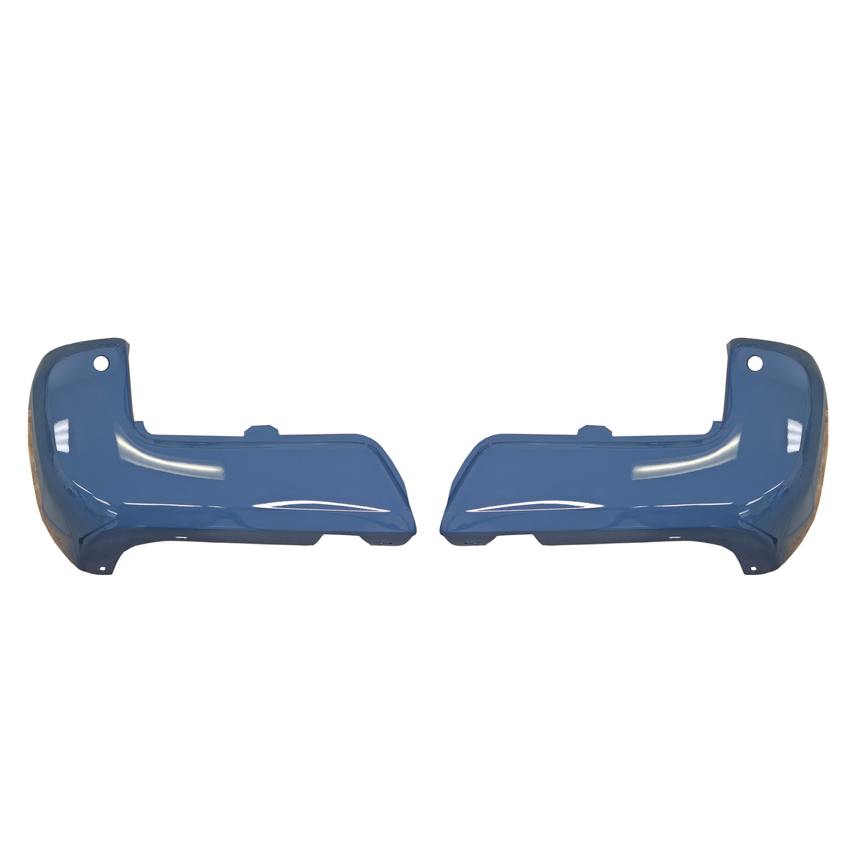 Cavalry Blue rear bumper cover for 2016-2023 Toyota Tacoma, with parking sensor holes