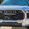 customer's Celestial Silver 3rd generation toyota tundra with Shellz installed on the grille 