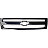 Gloss Black Grille Overlay for the 2007-2013 Chevy Silverado 1500, for chrome delete