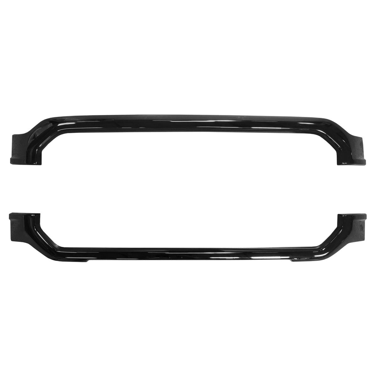 Gloss upper black  and lower grille overlays for the 2021-2023 ford f150 SXT