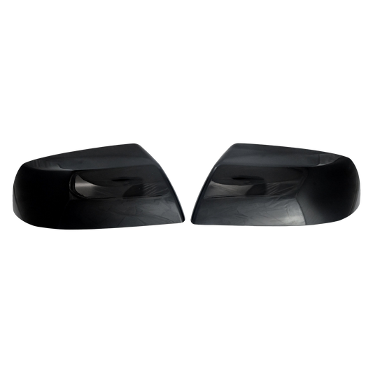 Gloss Black Mirror Covers for the 2014-2021 Toyota Tundra made by trim illusion