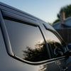 Toyota Tundra with window trim overlays installed at sunset