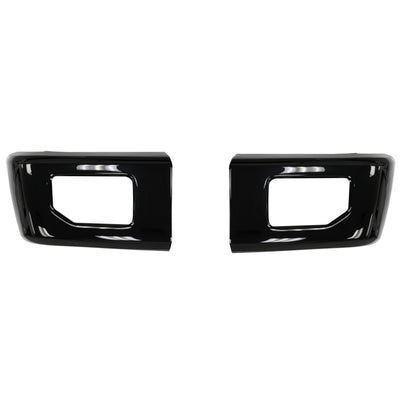Gloss Black Cover F-150 Front BumperShellz with fog lamps