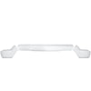 Gloss white 2022-2024 Chevy Silverado 1500 Bumper Covers with no parking sensor holes, chrome delete kit