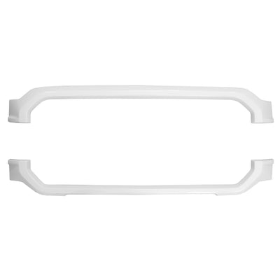 Gloss white upper and lower grille overlays for the 2021-2023 ford f150 SXT