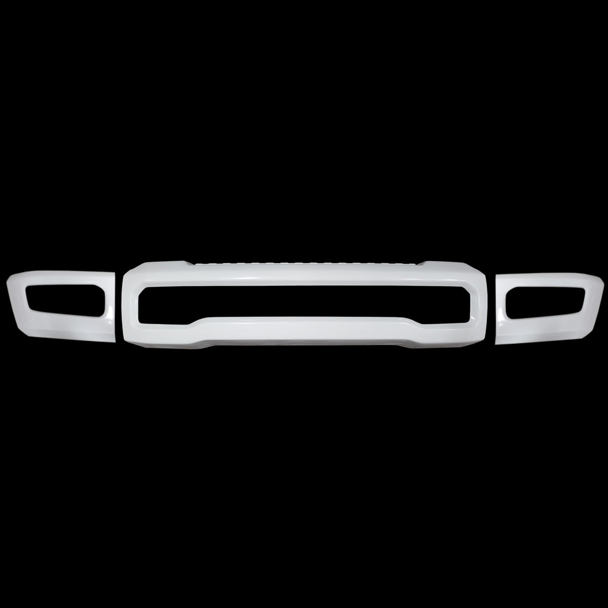 Gloss White 2023 Ford F250 F350 Front Bumper Cover BumperShellz, emphasizing the product’s bright, clean appearance.